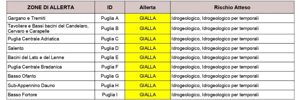 allerta temporali allerta temporali