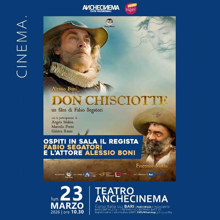 Don Chisciotte: proiezione mattutina a Bari del film con Alessio Boni ...