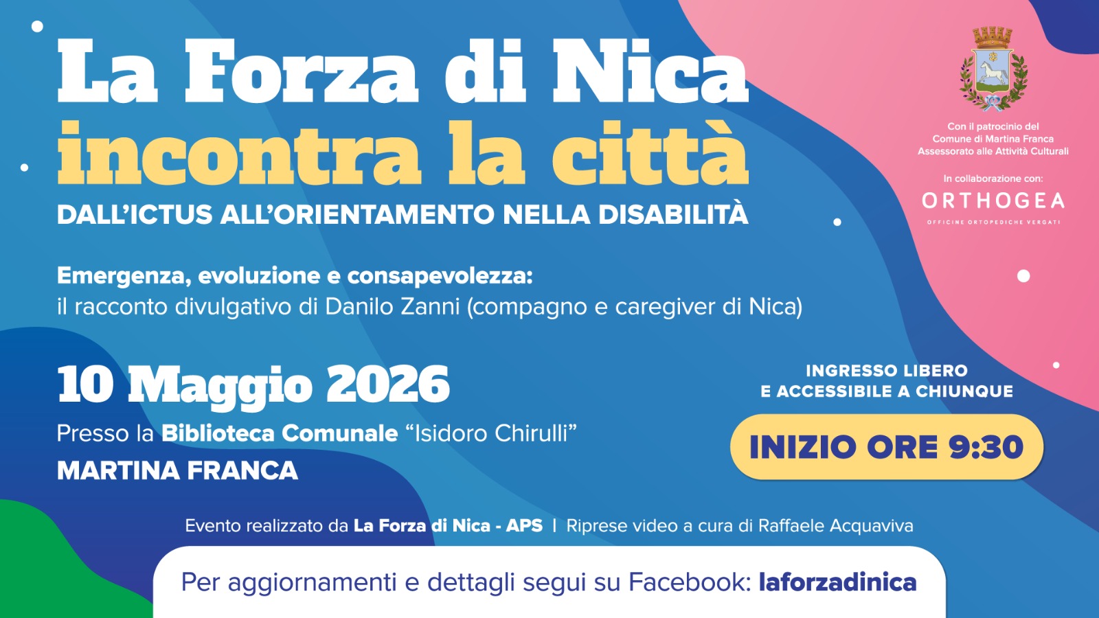 Martina Franca: “La forza di Nica” incontra la città Stamattina