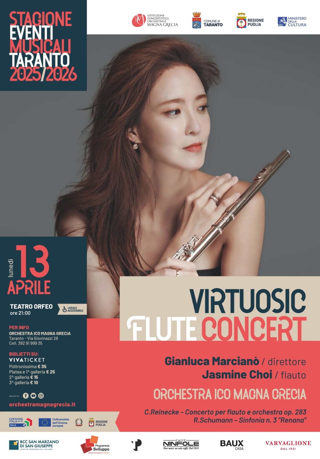 virtuosic flute concert stasera a taranto domani a matera orchestra della magna grecia da Noinotizie.it virtuosic flute concert stasera a taranto domani a matera orchestra della magna grecia