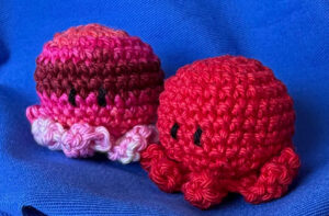 Polipi Realizzati a uncinetto (Foto JDC) Polipi Realizzati a uncinetto (Foto JDC)