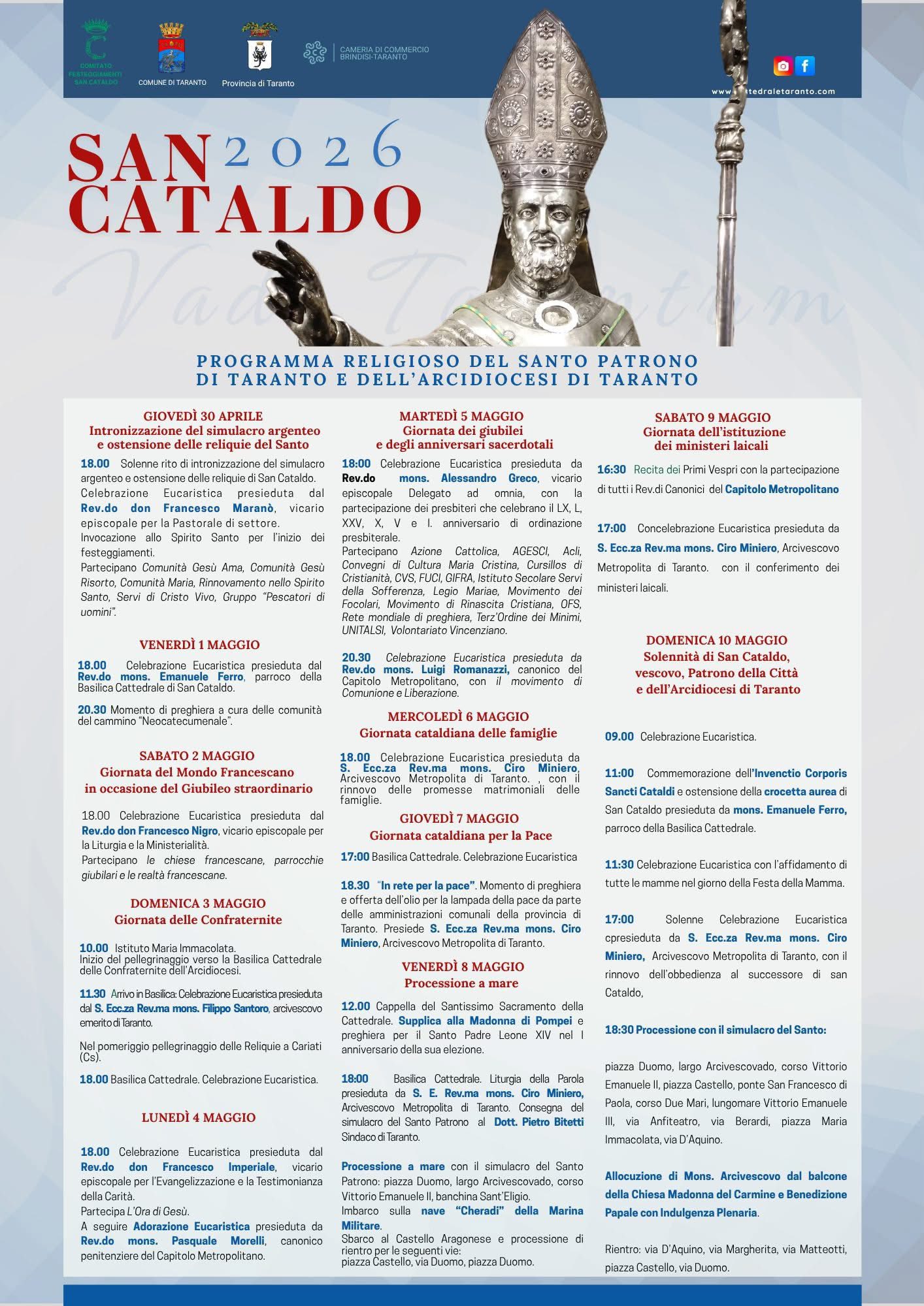 Taranto: San Cataldo Festa patronale