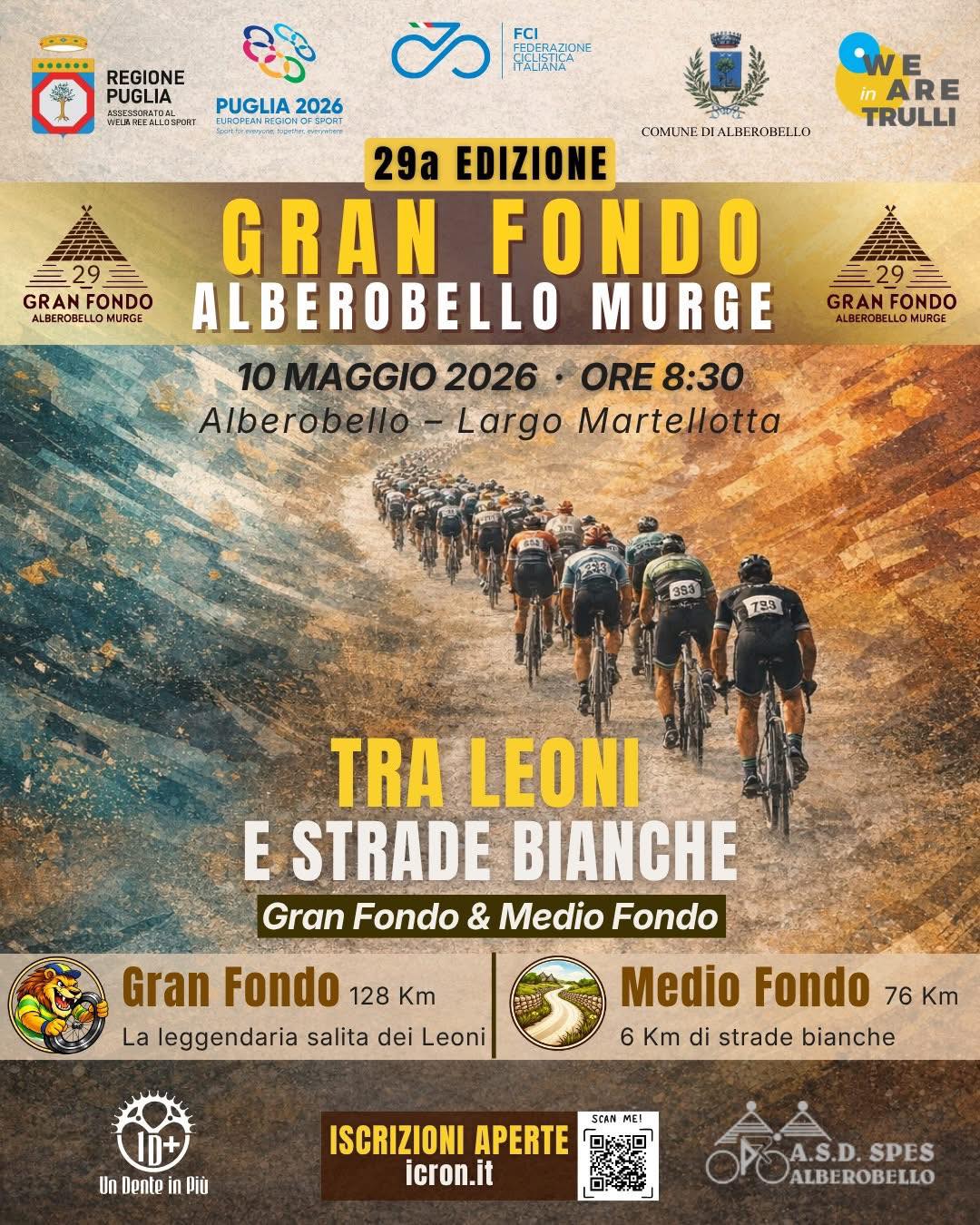 Ciclismo: tra Alberobello, Alessano, Bitonto e Martina Franca Oggi o domani