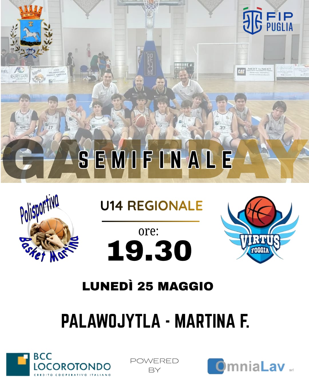 Pallacanestro: dopo la promozione in serie C, per Martina Franca le finali dei campionati giovanili Oggi le partite di qualificazione, mercoledì l'atto conclusivo
