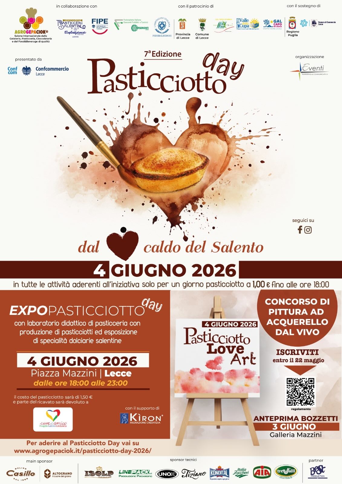 Lecce: verso il pasticciotto day Il 4 giugno