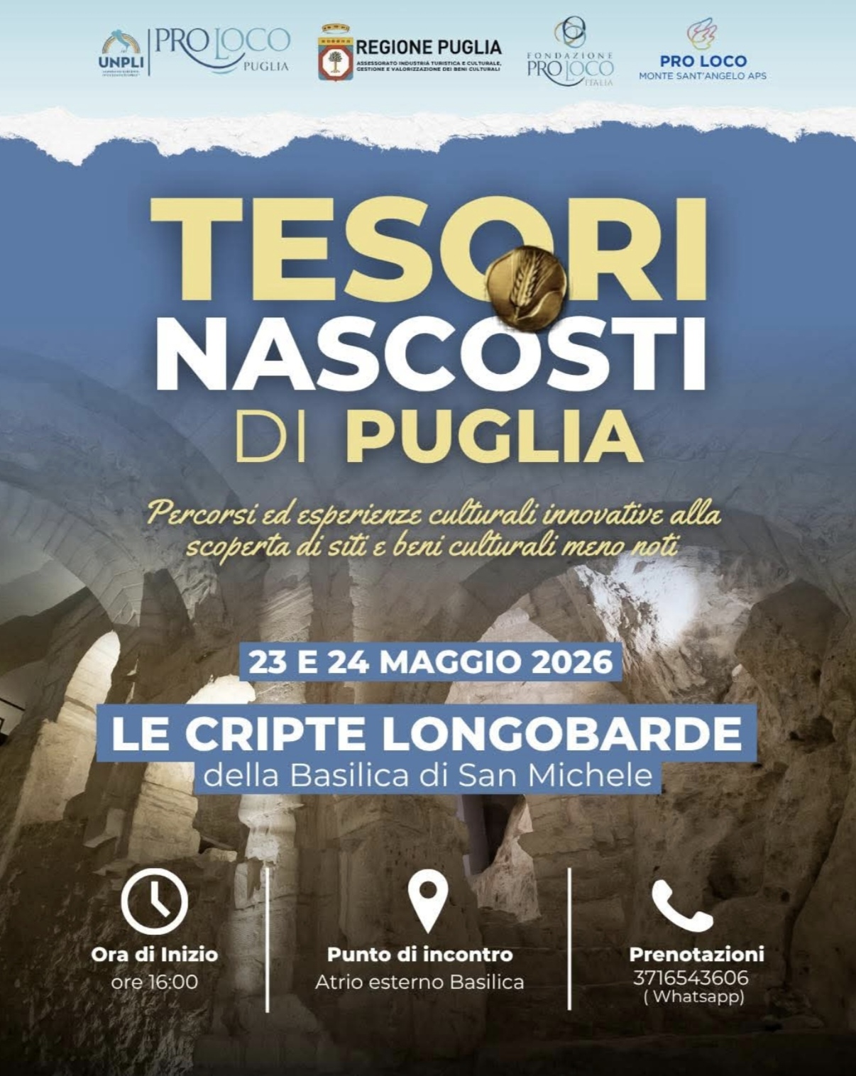 Monte Sant’Angelo: alla scoperta delle cripte longobarde Oggi e domani