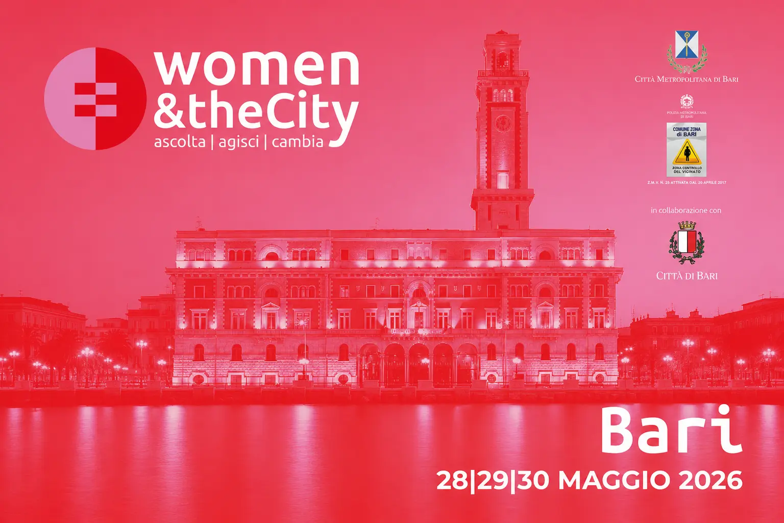 Bari: festival itinerante “Women & the City” a fine maggio Dal 28 al 30