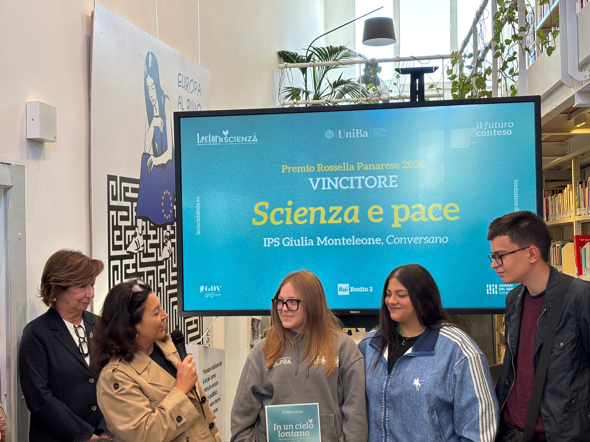 “In un cielo lontano-premio Rossella Panarese”: ha vinto il podcast dell’istituto “Giulia Monteleone” di Conversano Quarta edizione