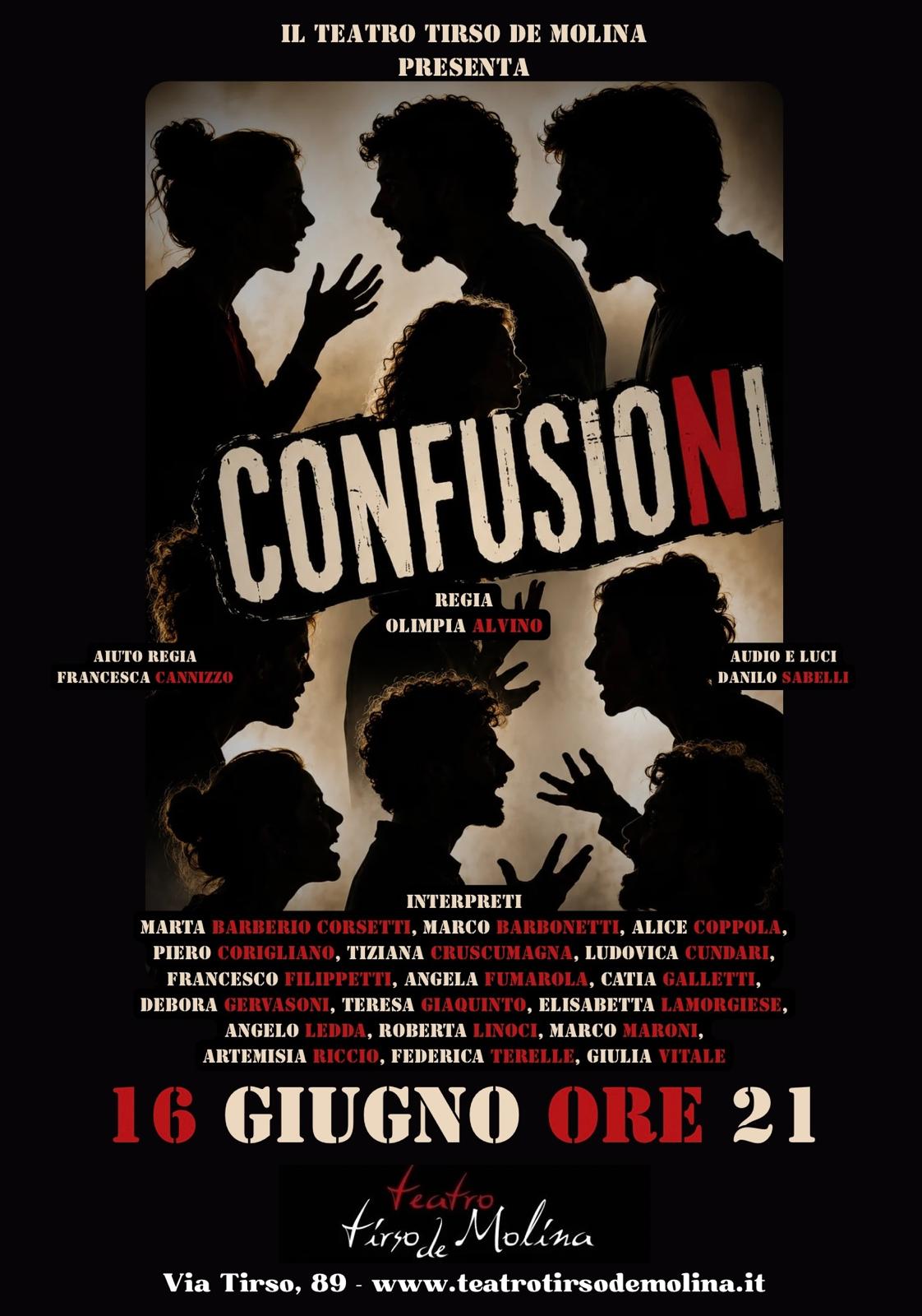 Teatro: “Confusioni” il 16 giugno Impegnata anche un'attrice di Martina Franca