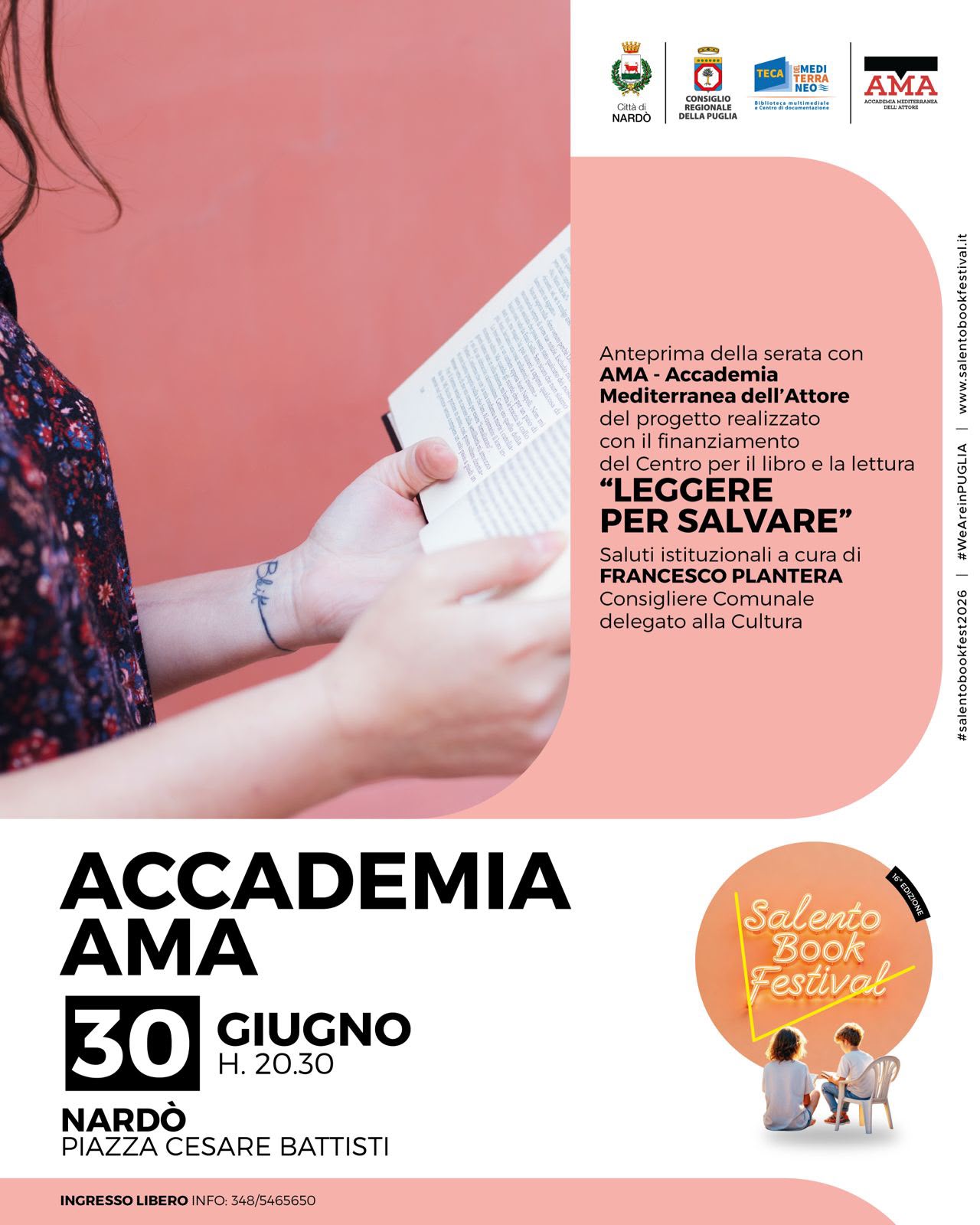 Nardò: stasera Massimo Bernardini incontra Ben Pastor al Salento book festival "Lo specchio del pellegrino"
