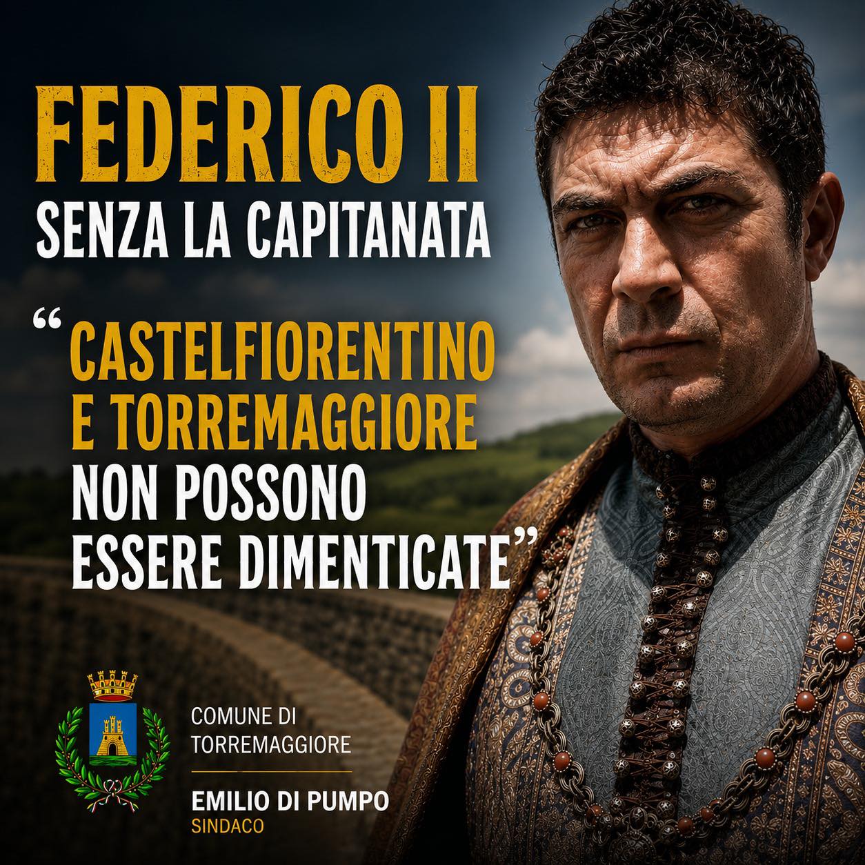 federico ii senza la capitanata il sindaco castelfiorentino e torremaggiore non possono essere dimenticate emilio di pumpo da Noinotizie.it federico ii senza la capitanata il sindaco castelfiorentino e torremaggiore non possono essere dimenticate emilio di pumpo