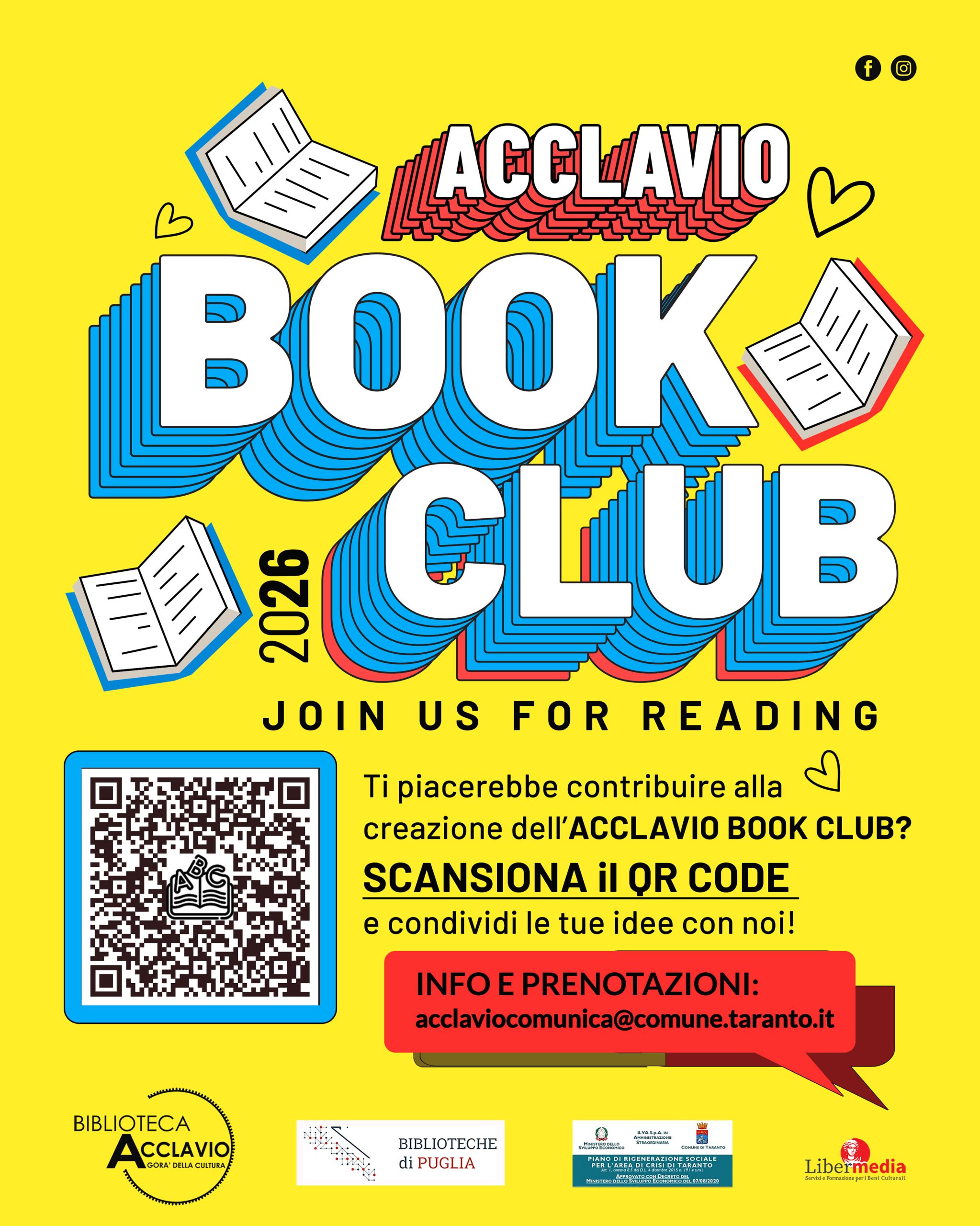Taranto: nasce l’Acclavio book club Biblioteca