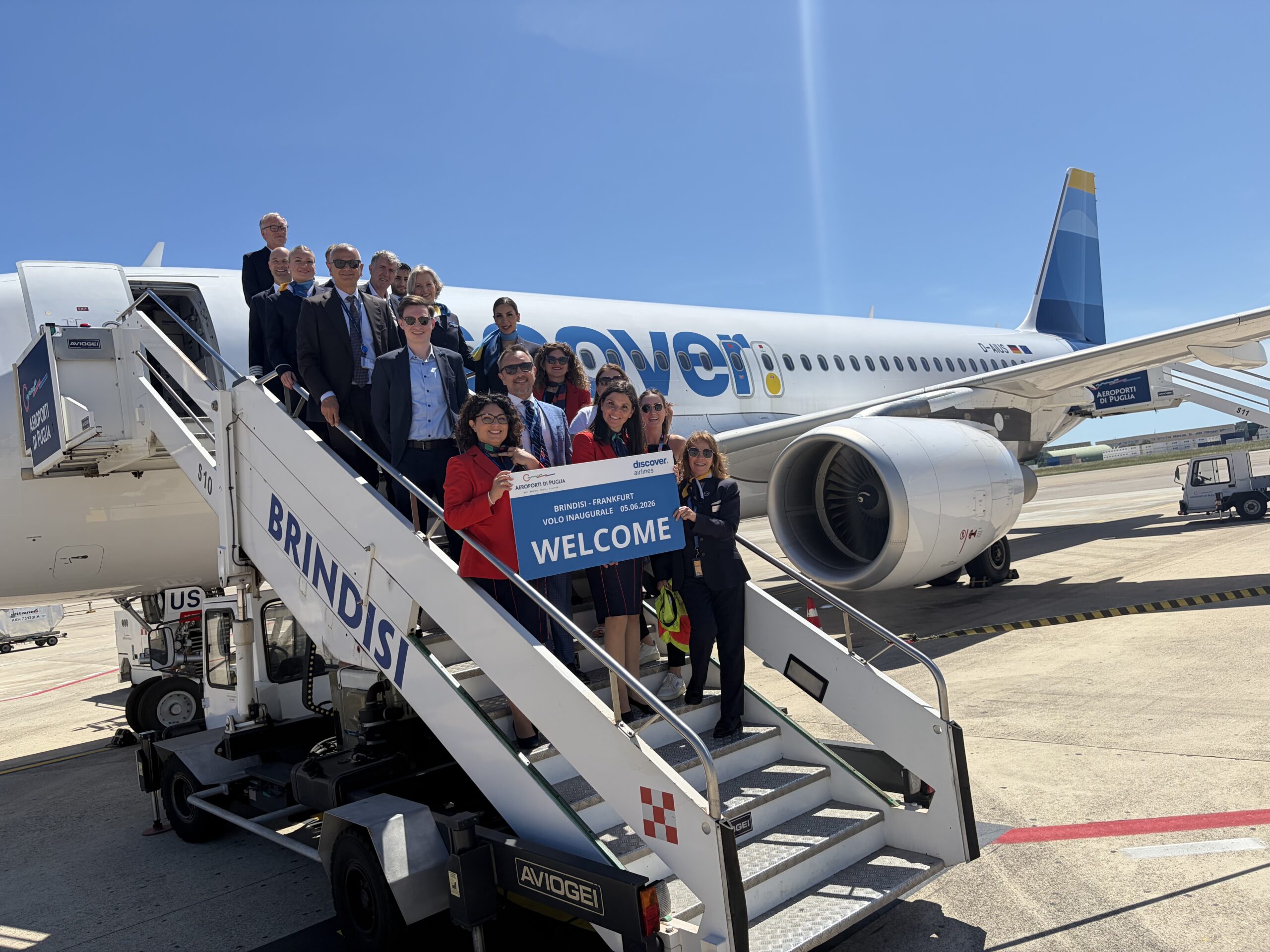 Francoforte-Brindisi: ha preso il via il collegamento aereo Il martedì e il venerdì