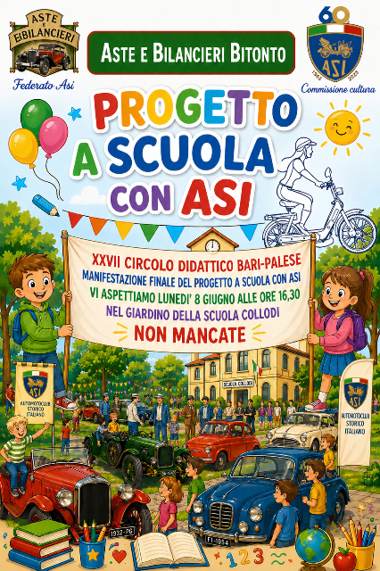 “A scuola con Asi”: festa conclusiva a Bari Nei giorni scorsi