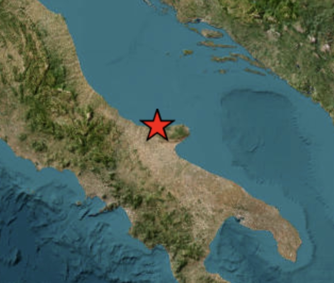 Terremoto al largo del Gargano: magnitudo 3 Nella notte