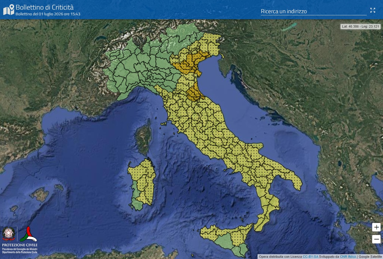 maltempo la puglia fr224 le regioni oggi in allerta per temporali protezione civile previsioni meteo da Noinotizie.it maltempo la puglia fr224 le regioni oggi in allerta per temporali protezione civile previsioni meteo