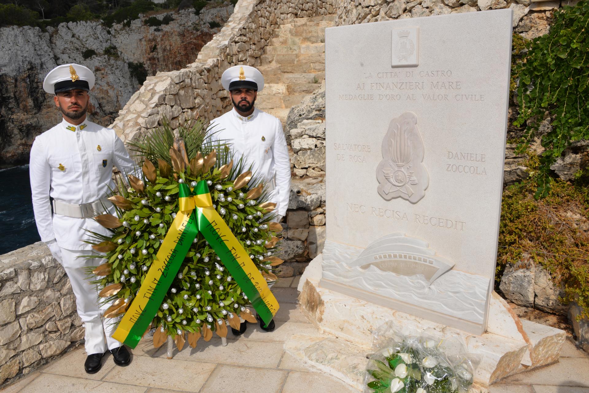 Castro Marina: commemorati ieri Salvatore De Rosa e Daniele Zoccola, militari della Guardia di finanza morti nell’adempimento del dovere Ieri