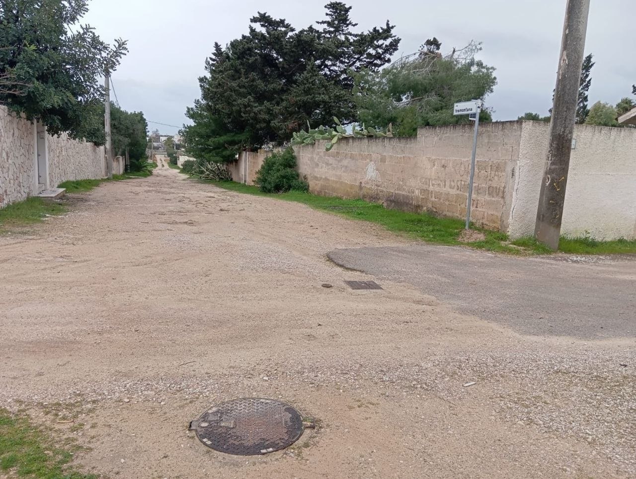 Campomarino di Maruggio: “ci sono ancora cittadini che attendono servizi essenziali come acqua e fognatura” Via Tramontana