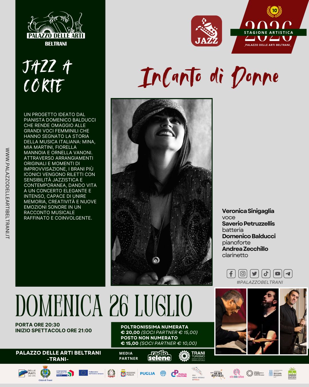Trani: le grandi dive della musica italiana rivivono in jazz Oggi