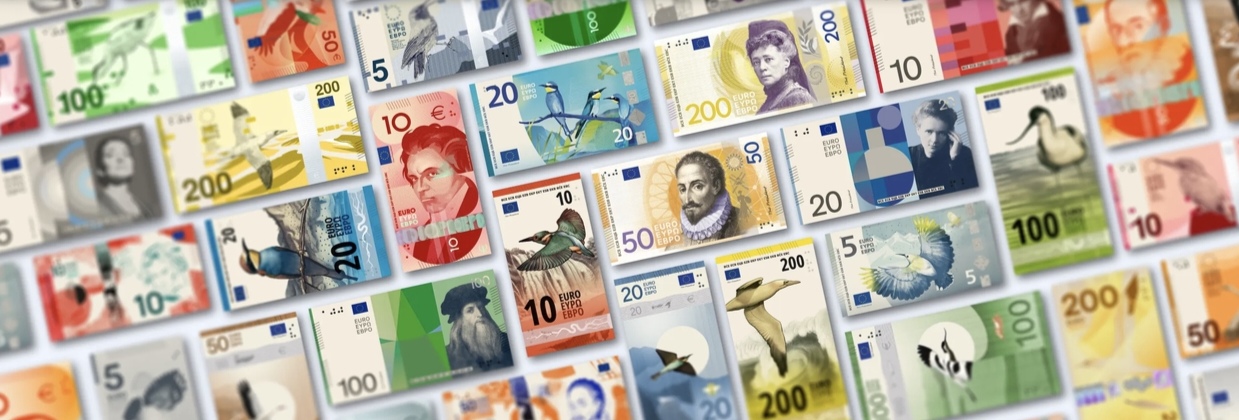 Euro, le nuove banconote: sondaggio fra i cittadini per la scelta, dieci progetti finalisti Banca centrale europea