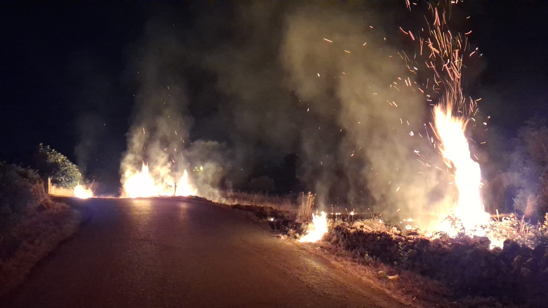 Campagna fra Locorotondo e Martina Franca Nella notte