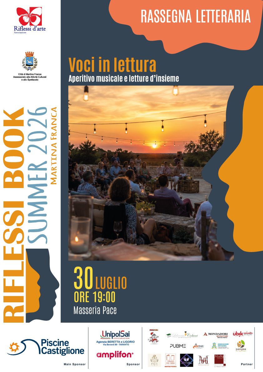 Martina Franca: si conclude “Riflessi book summer 2026” Stasera