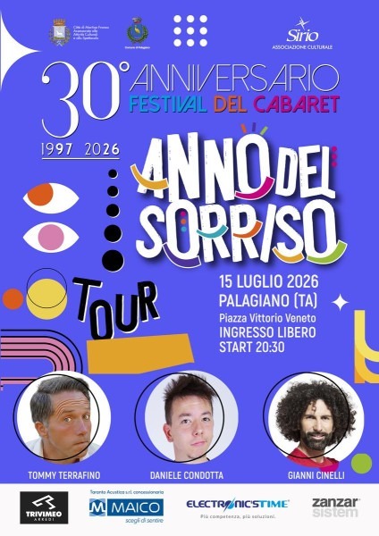 Palagiano: tour del sorriso, stasera Spettacolo di comicità