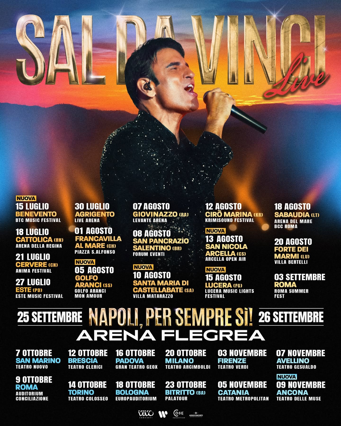 Sal Da Vinci stasera a Giovinazzo, domani a San Pancrazio Salentino Spettacoli