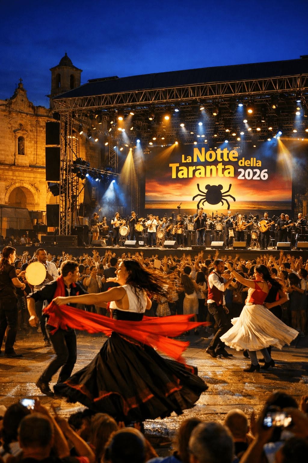 La Notte della Taranta a Melpignano: concertone Ventinovesima edizione, da stasera
