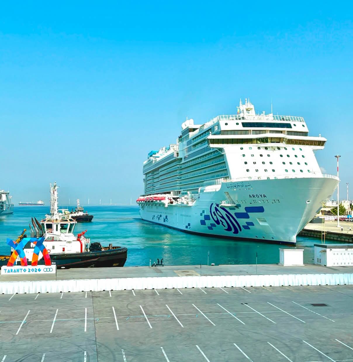 taranto arrivata la prima nave per ospitare atleti e delegazioni dei giochi stamattina da Noinotizie.it taranto arrivata la prima nave per ospitare atleti e delegazioni dei giochi stamattina