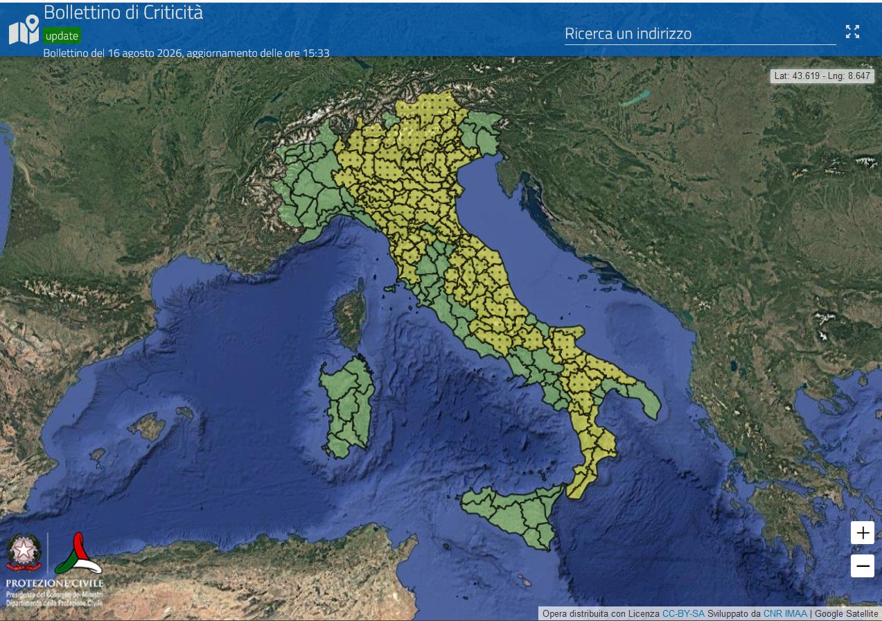 maltempo parte della puglia fra le regioni oggi in allerta per temporali protezione civile previsioni meteo da Noinotizie.it maltempo parte della puglia fra le regioni oggi in allerta per temporali protezione civile previsioni meteo