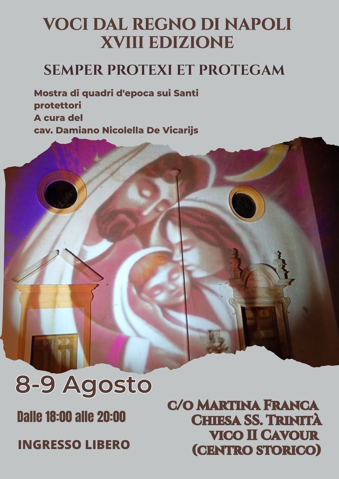 Martina Franca: domani e domenica “Voci dal Regno di Napoli” Mostra di quadri d'epoca sui santi protettori