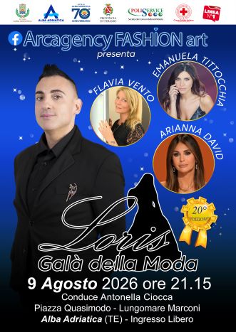 Serata di moda ad Alba Adriatica "Loris Gala", venti anni