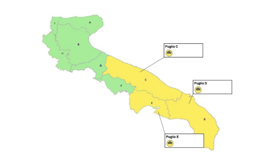 puglia maltempo allerta temporali per il pomeriggio di ferragosto codice giallo dal barese al salento protezione civile previsioni meteo dalle 12 di domani da Noinotizie.it puglia maltempo allerta temporali per il pomeriggio di ferragosto codice giallo dal barese al salento protezione civile previsioni meteo dalle 12 di domani