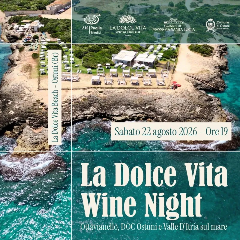Sommelier: a Ostuni “La dolce vita wine night” Stasera