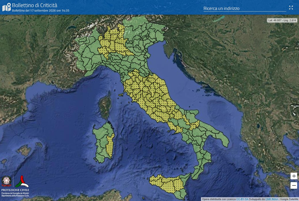 maltempo parte della puglia fra le regioni in allerta temporali codice giallo per bat e foggiano italia verso il calo delle temperature da Noinotizie.it maltempo parte della puglia fra le regioni in allerta temporali codice giallo per bat e foggiano italia verso il calo delle temperature