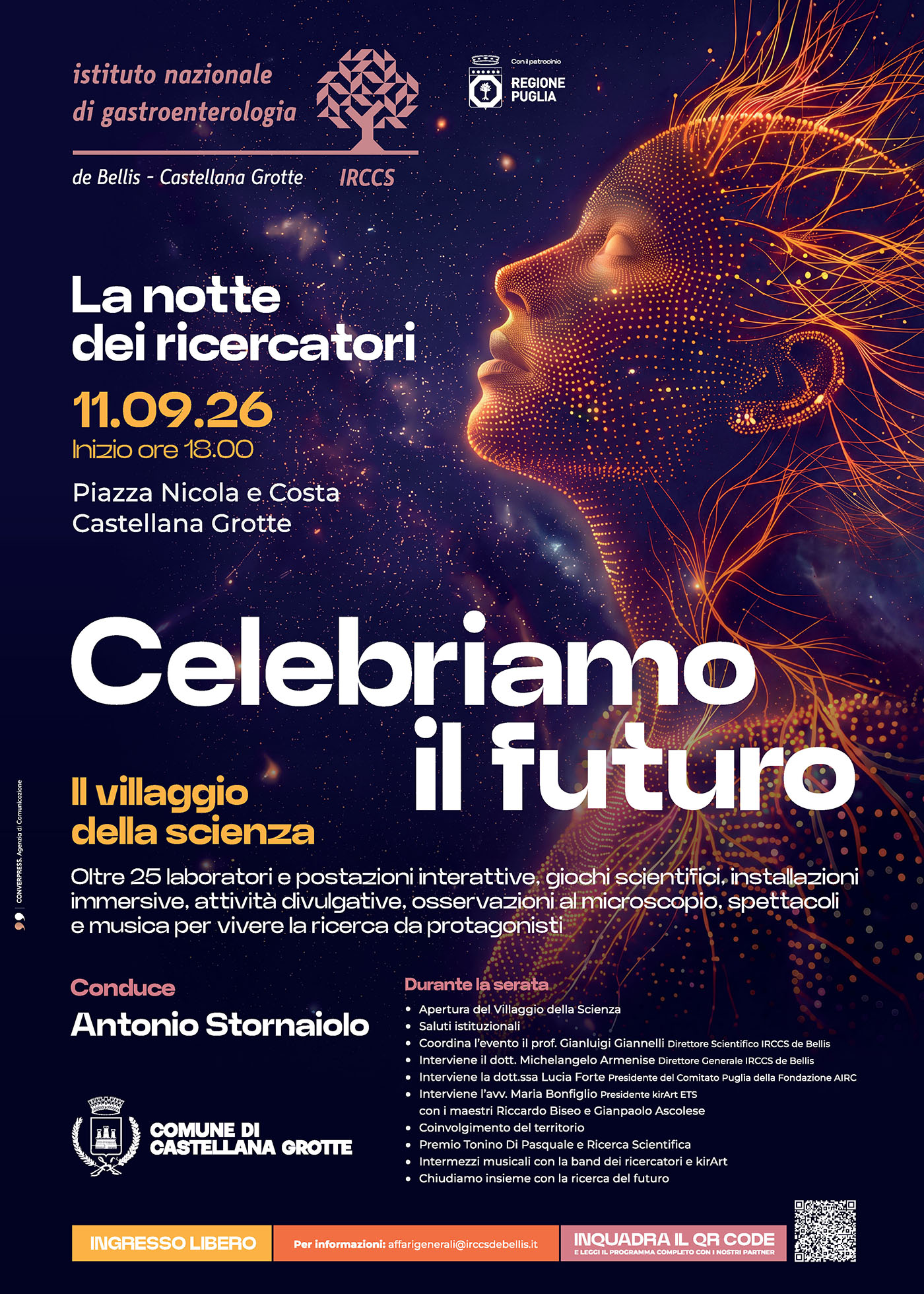 La notte dei ricercatori: iniziativa al “De Bellis” di Castellana Grotte Stasera