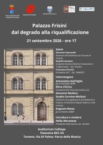 Locandina convegno Palazzo Frisini Locandina convegno Palazzo Frisini