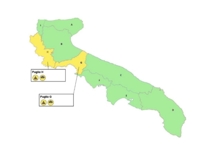 puglia maltempo allerta temporali codice giallo per bat e parte del foggiano protezione civile previsioni meteo da Noinotizie.it puglia maltempo allerta temporali codice giallo per bat e parte del foggiano protezione civile previsioni meteo