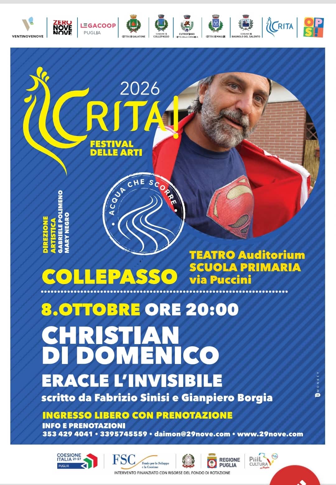 collepasso oggi in scena christian di domenico con eracle l8217invisibile crita festival delle arti da Noinotizie.it collepasso oggi in scena christian di domenico con eracle l8217invisibile crita festival delle arti